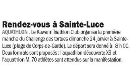 Parution du France-Antilles 23/01/2016