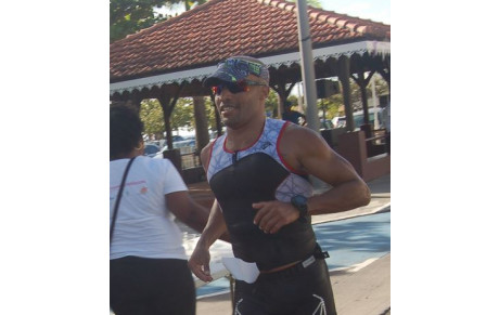 Valéry part pour son 1er Iron man. Panama city Florida - 5 Nov 2016